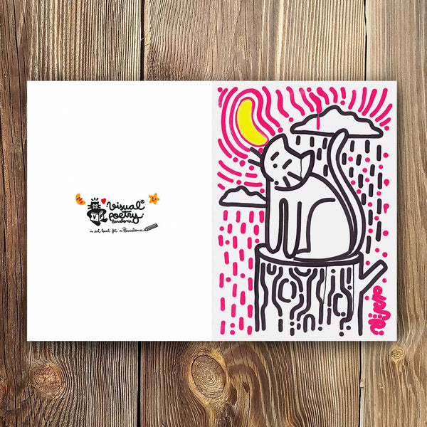 Fine art Print "Rainy cat"