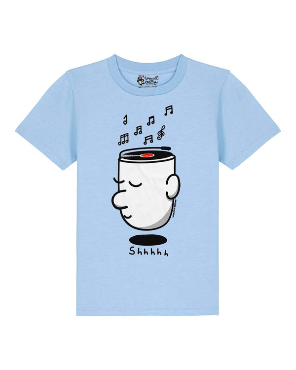 Camiseta niños algodón orgánico. "Shhhh"