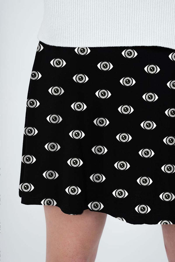 Falda mujer viscosa. “Eyes in the dark”