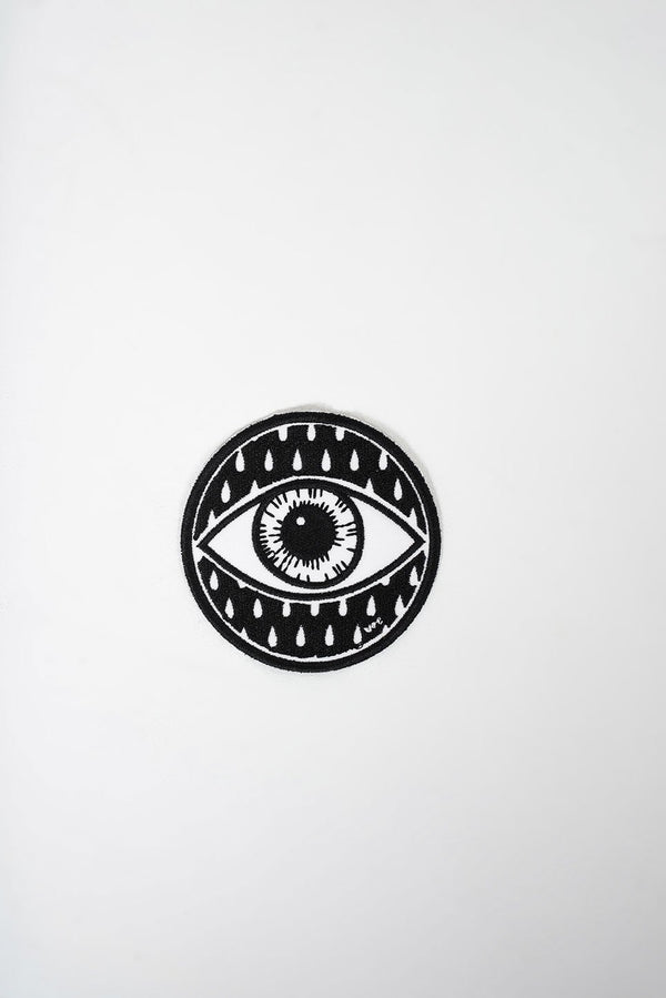 Parche bordado. "Black eye" - Visual Poetry Barcelona