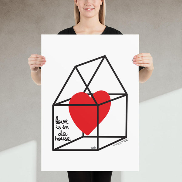 Fine art Print  "Love is in da house"