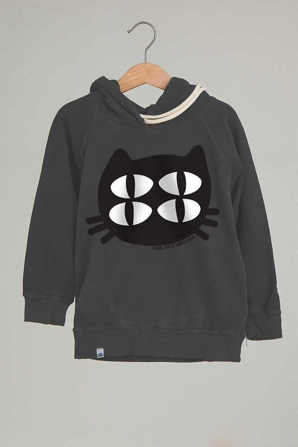 Sudadera capucha niños. "Gato cuántico"