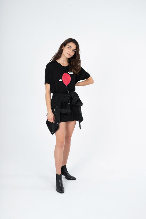 Vestido mujer manga corta. "please,stay" - Visual Poetry Barcelona
